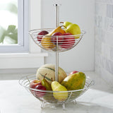 Carter Stainless 2-Tier Fruit Basket.