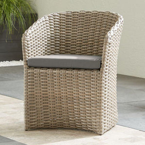 Abaco Outdoor Dining Chair with Sunbrella® Cushion.
