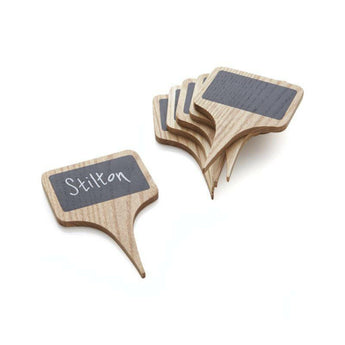 Chalkboard Cheese Markers, Set of 6.