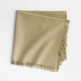 Craft Sage Organic Cotton Fringe Napkin.