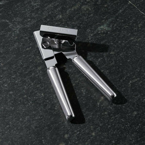 Crate & Barrel Brushed Stainless Steel Can Opener.