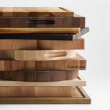 Crate & Barrel Reversible Teak Wood Cutting Board 20"x15"x0.75".