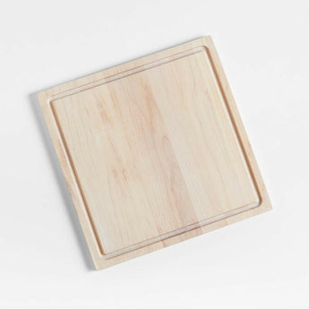 Crate & Barrel Reversible Maple Wood Cutting Board.