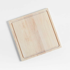 Crate & Barrel Reversible Maple Wood Cutting Board