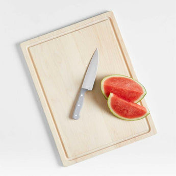 Crate & Barrel Reversible Maple Wood Cutting Board.