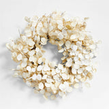 Faux Cream Lunaria Wreath.