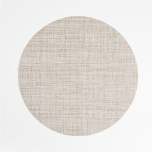Crepe Neutral Placemat Round.