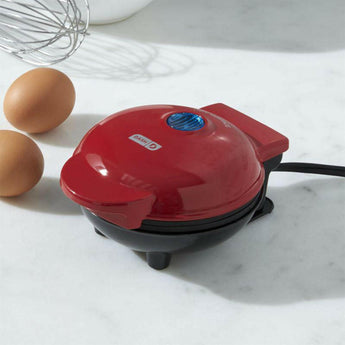 Dash® Red Mini Waffle Maker.