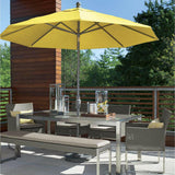 Dune Rectangular Dining Table with Painted Glass.