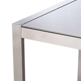 Dune Rectangular Dining Table with Painted Glass.