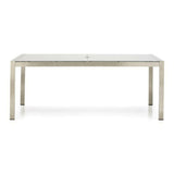 Dune Rectangular Dining Table with Painted Glass.