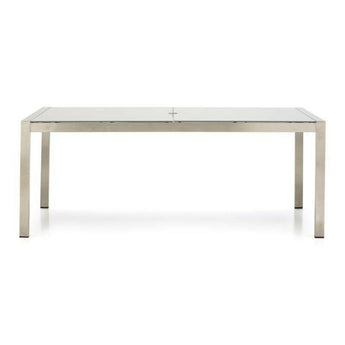 Dune Rectangular Dining Table with Painted Glass.