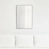 Edge Black Rectangle Mirror.