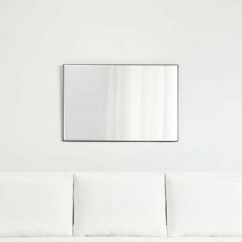 Edge Black Rectangle Mirror.