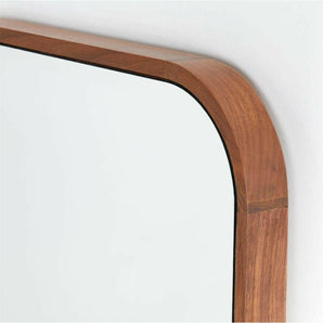 Edge Standing Wood Floor Mirror Walnut.