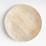 Faux Bois Melamine Dinner Plate.