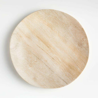 Faux Bois Melamine Dinner Plate.