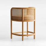 Fields Natural Cane Counter Stool by Leanne Ford.