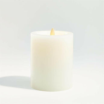 Flicker Flameless Wax Pillar Candle.