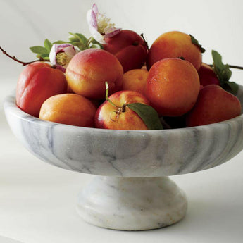 French Kitchen Marble Fruit Bowl.
