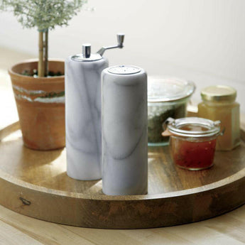 French Kitchen Marble Salt-Pepper Shaker.