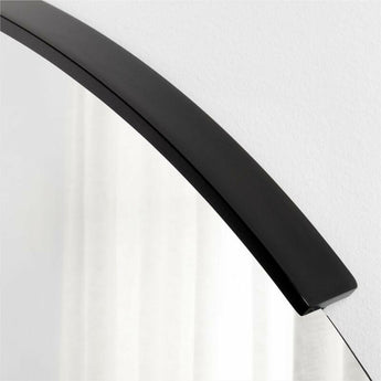 Gerald Large Round Black Wall Mirror.