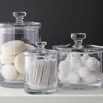 Large Glass Canister.