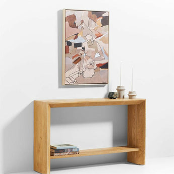 Baja Natural Oak 54" Console Table.