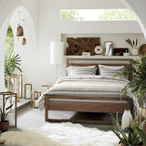 Linea II Natural Queen Bed.
