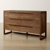 Linea Natural 6-Drawer Dresser.