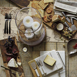 Set of 3 Marble Handle Cheese Knives.