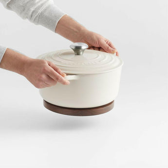 Magnetic Walnut Wooden Trivet.