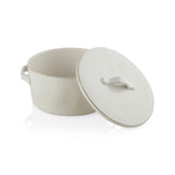 Marin White Covered Casserole 2Qt.