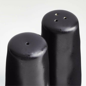 Marin Black Salt and Pepper Shaker Set.