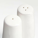 Marin White Salt and Pepper Shaker Set.
