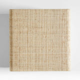 Meadow Grasscloth Side Table with Shelf.