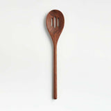 Modern Walnut Slotted Spoon.