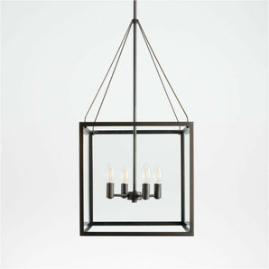 Nolan Square Pendant Black.