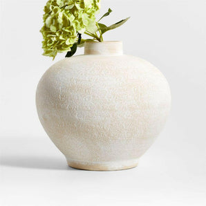 Ophelia White Vase 10".