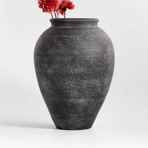 Ophelia Black Vase 17".