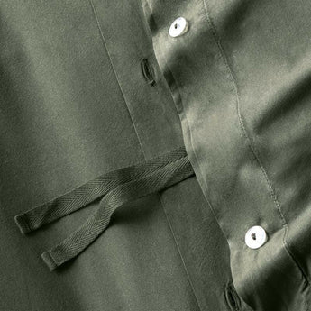 Organic Cotton Ficus Green Eyelash Fringe Duvet Cover.