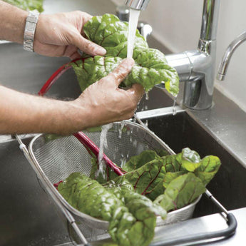 Over-The-Sink Mesh Colander.