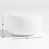 Leanne Ford Pebble White Side Table.