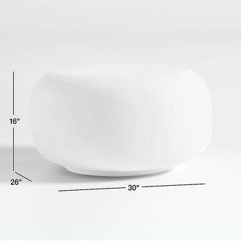 Leanne Ford Pebble White Side Table.