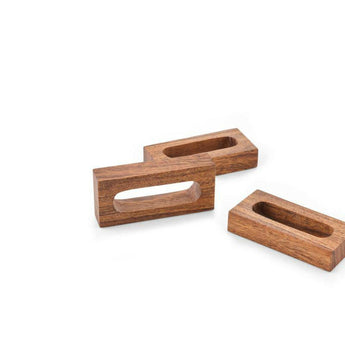 Rectangle Acacia Napkin Ring.