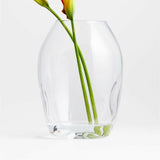 Regen Clear Blown Glass Vase 11".