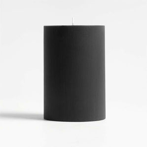 Sumi Black Ribbed Pillar 4x6.