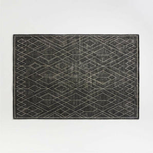 Ruell Black Rug 6x9.