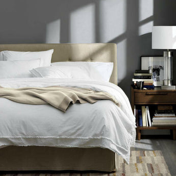 Washed Organic Cotton Coverlet.