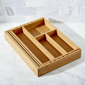 Expandable Bamboo Gadget Tray.